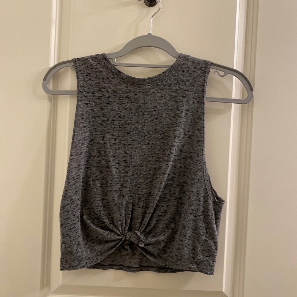 Grey Knotted Tank